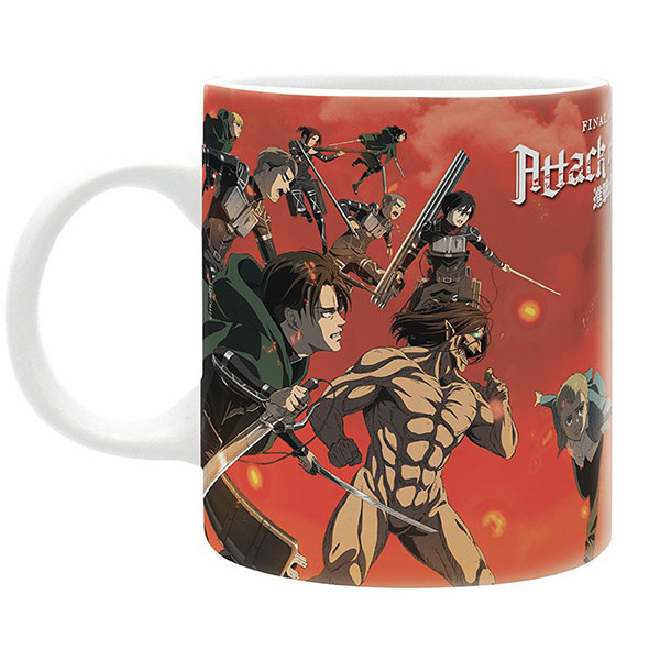 Abysse Corp Attack On Titan Šálka Battle scene Season 4