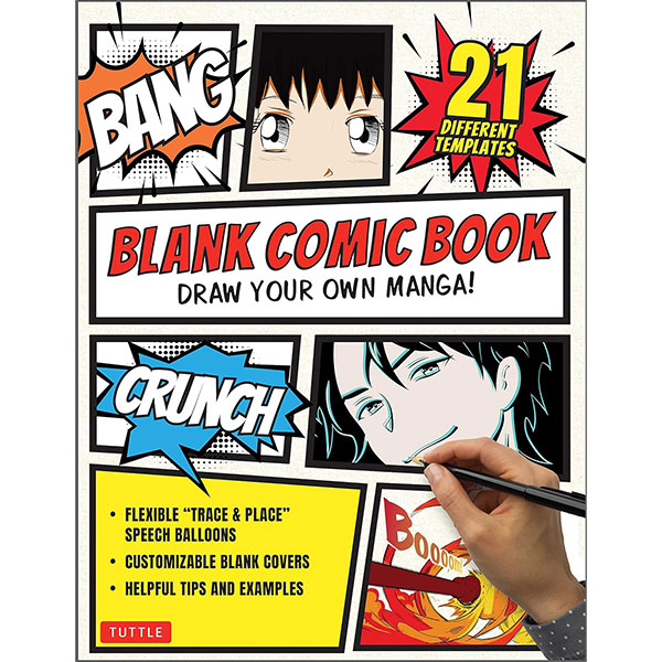 Tuttle Publishing Blank Comic Book: Draw Your Own Manga!