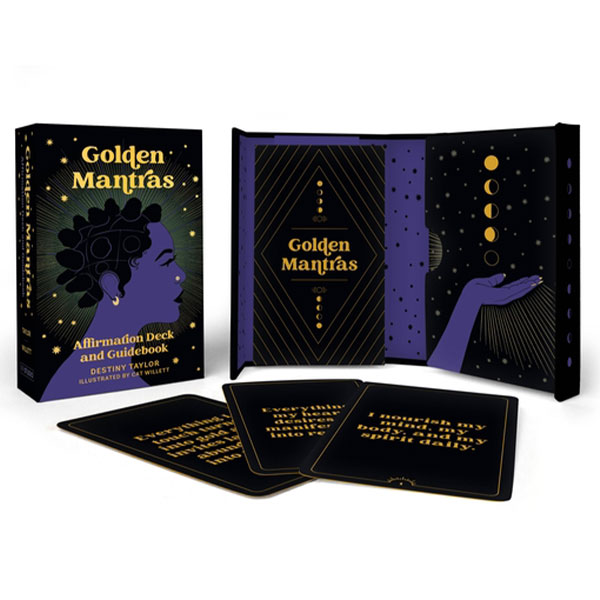 Running Press Golden Mantras: Affirmation Deck and Guidebook
