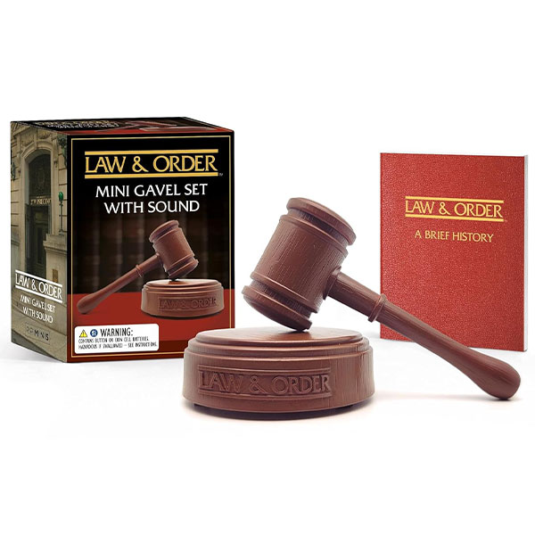 Running Press Law & Order: Mini Gavel Set with Sound Miniature Editions