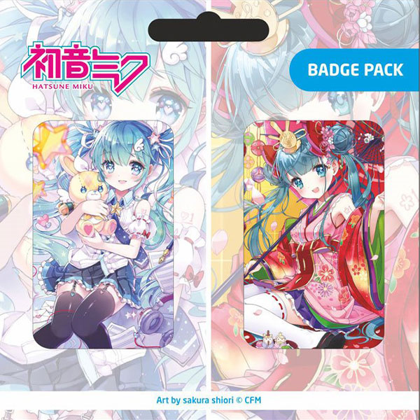 POPbuddies Hatsune Miku Pin Badges 2-Pack Set B