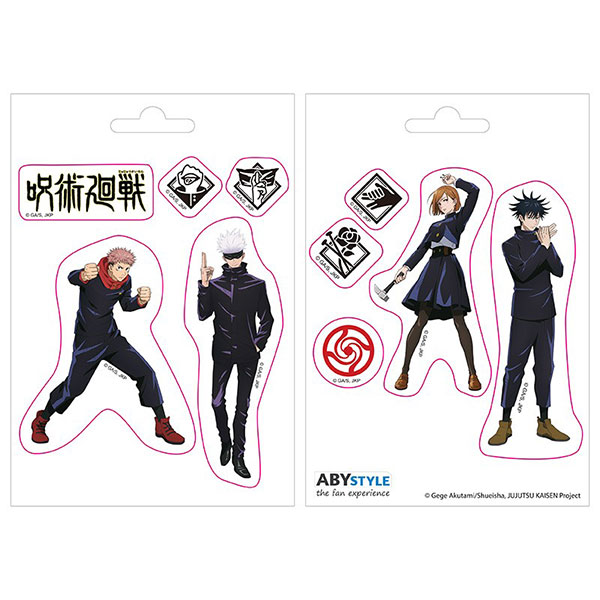 Abysse Corp Jujutsu Kaisen Nálepky Tokyo Jujutsu High 2-Pack (16 x 11cm)