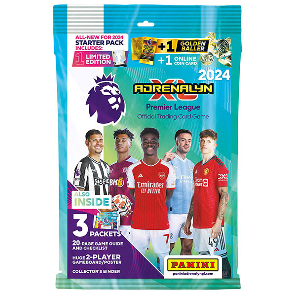 Panini Books Futbalové karty Panini Premier League 2023/2024 Adrenalyn Starter Set