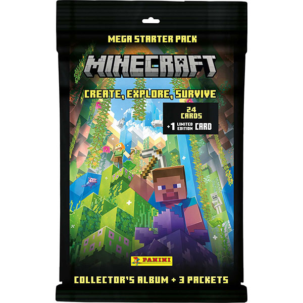 Panini Books Panini Minecraft 3 Starter Set Album + 3-Pack