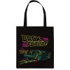 back to the future neon delorean tote bag 5028486481910 1