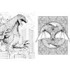 godzilla the official coloring book omalovanky 9781803368054 2