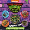 teenage mutant ninja turtles mutant mayhem odznaky 5 pack 5050293808079