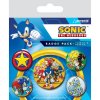 sonic the hedgehog speed team odznaky 6 pack 5050293808048