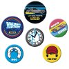 back to the future symbols odznaky 6 pack 3665361142386