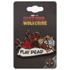 marvel deadpool dogpool play dead pin odznak kovovy 810137604206 2