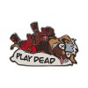 marvel deadpool dogpool play dead pin odznak kovovy 810137604206 1
