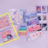 deco pocket big a4 3hole double sided refill sticker horizontal double double side 8809653802823 2
