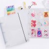 deco pocket big a4 3 hole binder set sticker silver double side 8809653808214 1