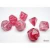 sada kociek na rpg chessex gostly glow pink silver 7 ks 1