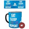 PlayStation Šálka Eat, Sleep, Repeat Heat Change