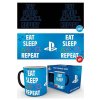 PlayStation Šálka Eat, Sleep, Repeat Heat Change
