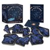 constellations a wooden magnet set with glow in the dark poster miniature editions 9780762482450