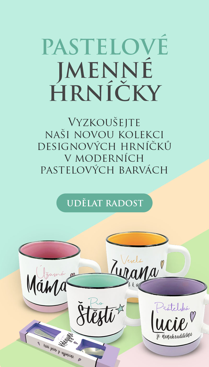Pastelové jmenné hrníčky