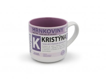 Hrnek se jménem KRISTÝNA Hrnkoviny