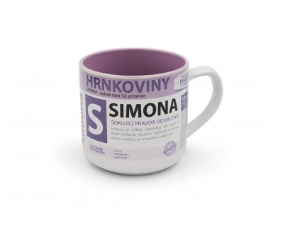 Hrnek se jménem SIMONA Hrnkoviny