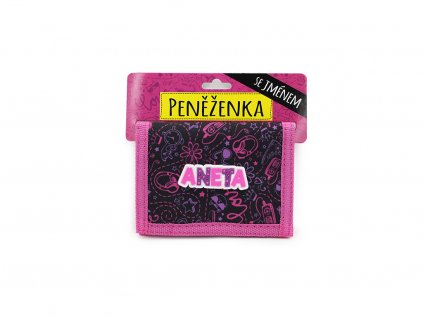 Dětská peněženka se jménem ANETA