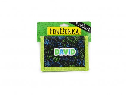 Dětská peněženka se jménem DAVID