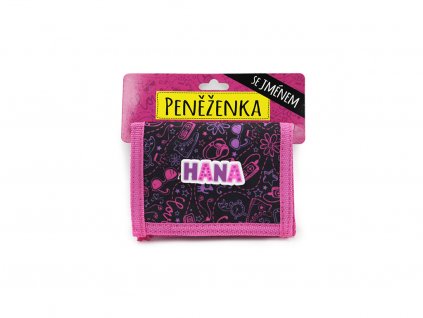 Dětská peněženka se jménem HANA