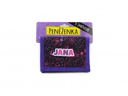 Dětská peněženka se jménem JANA