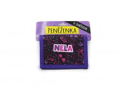 Dětská peněženka se jménem NELA