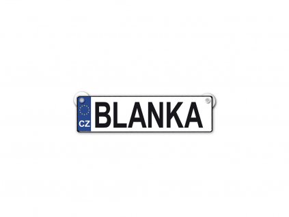 Originální SPZ cedulka se jménem BLANKA