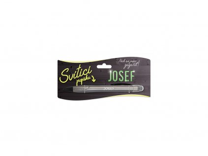 Svítící propiska se jménem JOSEF