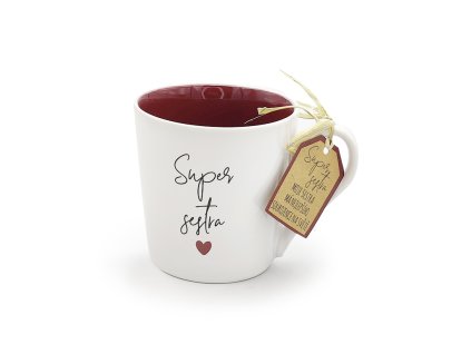Hrnek s potiskem Super sestra Original
