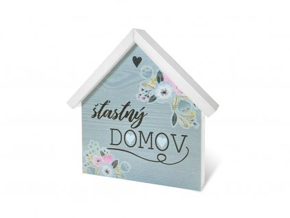 Dřevěný domeček velký Šťastný domov Sladký domov