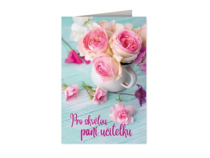 Přání pro paní učitelku Květina