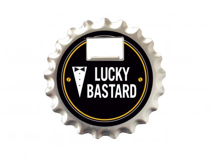 Lucky Bastard Otvírák na pivo, podtácek