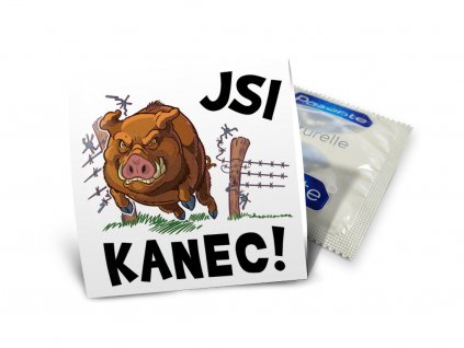 Vtipný kondom Jsi kanec!