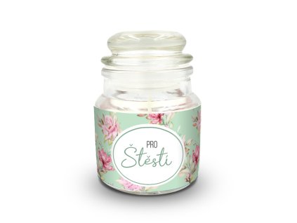 Mini svíčka s potiskem Pro štěstí