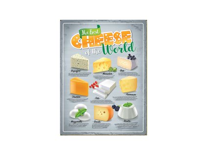 Plechová cedule The Best Cheese of the World BU30036