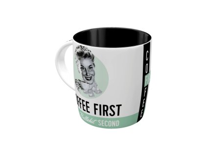 Hrnek Coffee First, Bullshit Second NA43024 - Nostalgic-Art