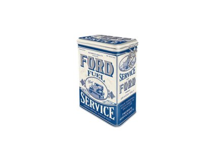 Plechová dóza s klipem Ford Fuel Service NA31128 Nostalgic Art