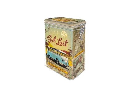 Plechová dóza s klipem VW Bulli (Let's Get Lost) NA31119 Nostalgic Art