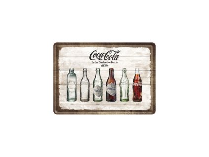 Plechová pohlednice Coca-Cola (lahve) NA10277 - Nostalgic-Art