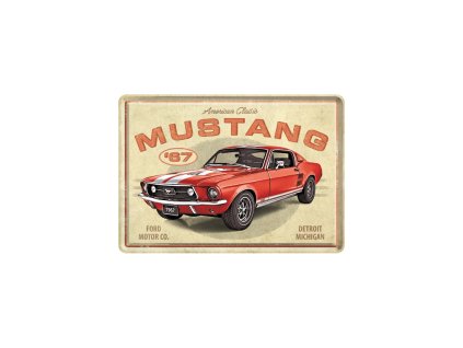 Plechová pohlednice Ford Mustang GT 1967 NA10326 - Nostalgic-Art