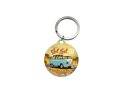 Retro klíčenka kulatá VW Let's Get Lost NA48021 - Nostalgic-Art