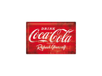 Cedule 40x60 Coca-Cola - Logo Red Refresh Yourself NA24019