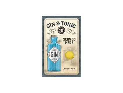 Cedule 40x60 Gin & Tonic Served Here NA24015