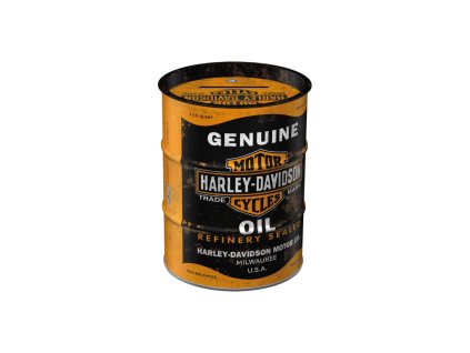 Kasička barel Harley-Davidson Genuine Oil NA31507 - Nostalgic Art