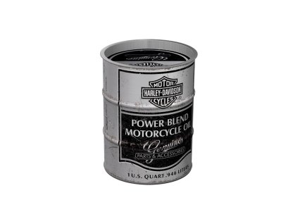 Kasička barel Harley-Davidson Power Blend Oil NA31521 - Nostalgic Art