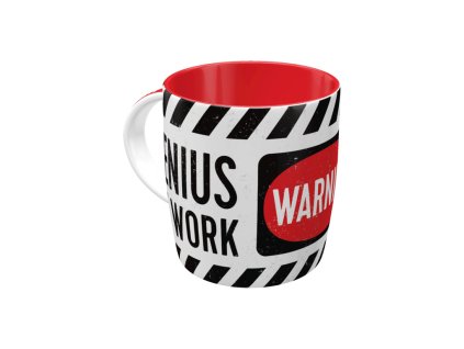 Hrnek Warning! Genius at Work NA43030 - Nostalgic-Art