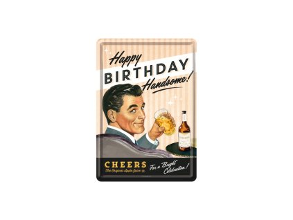 Plechová pohlednice Happy Birthday Man NA10273 - Nostalgic-Art